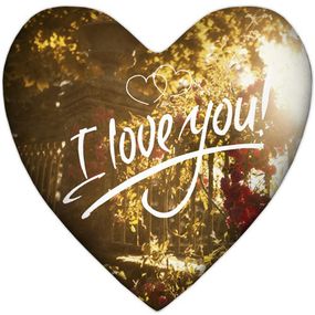 Подушка сердце I love you! 37x37 см (4PS_WOL016)