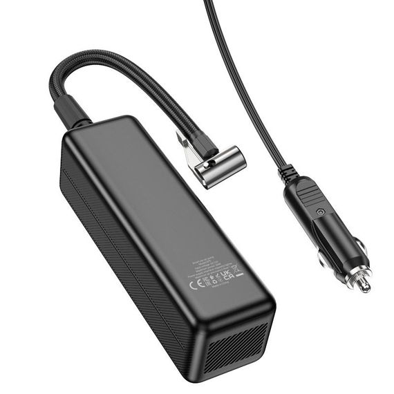 Автомобільний насос Hoco ZP5 May smart air pump Black | Зображення 4