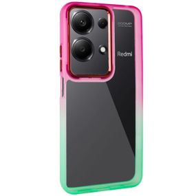 Чохол TPU+PC Fresh sip series для Xiaomi Redmi Note 13 Pro 4G / Poco M6 Pro 4G / Note 14S Салатовий / Рожевий