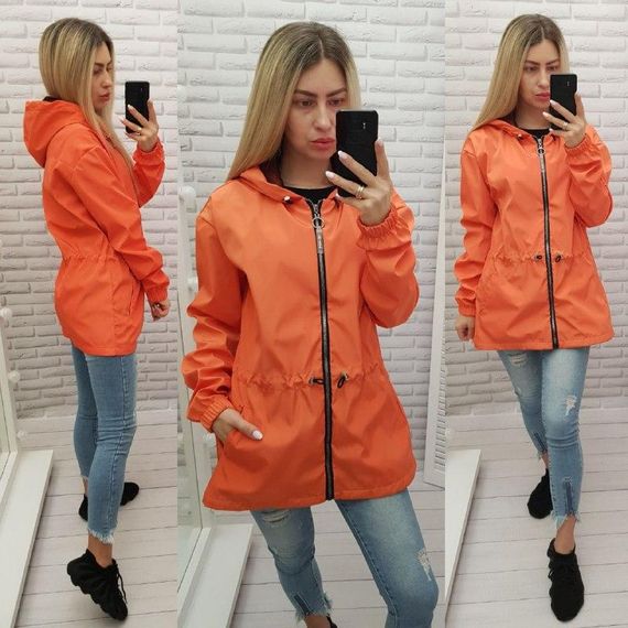 вітровка жіноча помаранчева А101 | Зображення 4