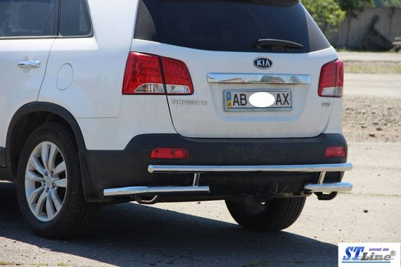 Задня дуга AK003-2 (нерж.) для Kia Sorento XM 2009-2014рр | Зображення 3