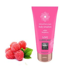 Їстівний лубрикант SHIATSU Love Манго і зелений Чай, 75 мл, Малина
