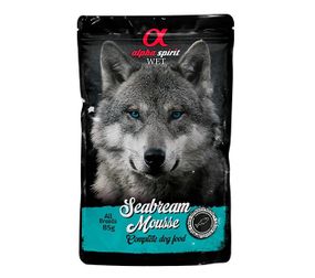 Вологий корм із дорадо для собак Alpha Spirit Sea Bream Mousse, 85 гр