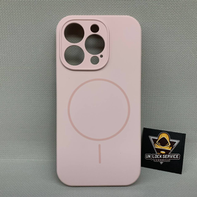 Чохол Iphone 14 Pro MagSafe Софт Тач м'який Протиударний Рожевий