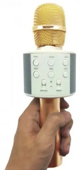 Бездротовий караоке мікрофон WS-858, блютуз колонка | Зображення 1