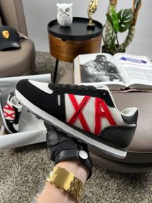 Чоловічі кросівки Armani Exchange Black White Red весна / літо / осінь A4139 43 26.5 см