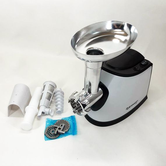 Мясорубка электрическая для мяса Rainberg RB-674 3000W, Мясорубка професиональна, Мясорубка BH-340 для овощей | Зображення 7