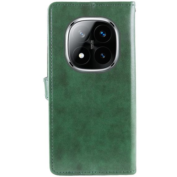 Кожаный чехол-книжка GETMAN Gallant (PU) для Xiaomi Redmi Note 14 Pro 5G / 14 Pro+ Зеленый | Зображення 2