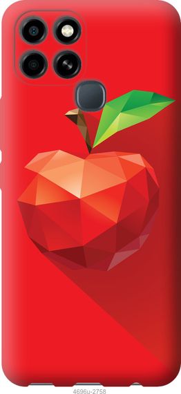 Чехол на Infinix Smart 6 Яблоко "4696u-2758-17620"