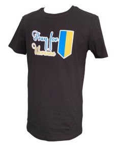 Футболка 4Profi з принтом "Pray for Ukraine"  чорна размір M