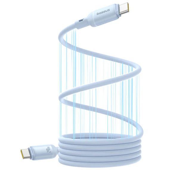Дата кабель Baseus PicoGo Magnetic Liquid Silicone Type-C to Type-C 240W (1m) (P10376800) Galaxy Blue