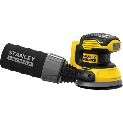 Шлифовальная машина Stanley эксцентриковая безщеточная FatMax, Li-Ion, 125 мм, 12000 об/мин, 1,02 кг (без АКБ и ЗУ) (SFMCW220B)