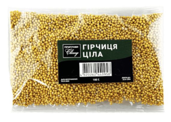 Приправа зерна сухие горчицы 100г, ТМ Приправи світу