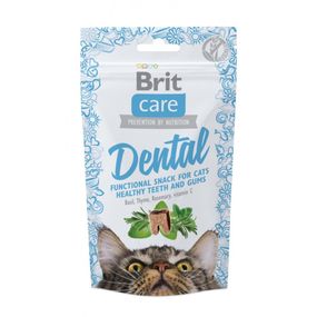 Ласощі Brit Care Functional Snack Dental д/котів для здоров я зубів та ясен з індичкою 50 г