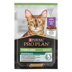 Вологий корм для стерилізованих котів з качкою Purina Pro Plan Sterilised Nutrisavour, 85 гр