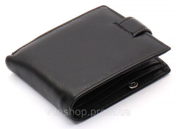 Чорне шкіряне чоловіче портмоне із затискачем для грошей Marco Coverna MC-2006H-1 | Зображення 3