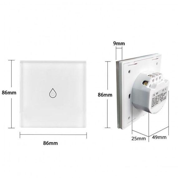 Контроллер для водонагревателя Thermo Alliance (16А) с WiFi WS-EU-BW | Зображення 1