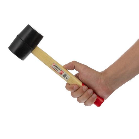 Киянка гумова 450 г, чорна INTERTOOL HT-0237 | Зображення 6