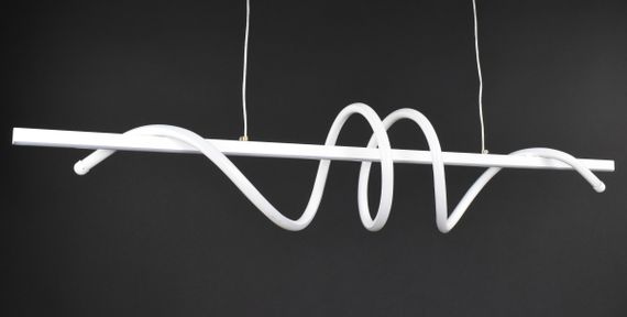 Люстра світлодіодна підвісна LED світильник для квартири на стелю лед 27357 Білий 30-110х20х100 см. | Зображення 4