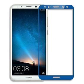 Захисне скло 2.5D на весь екран для Huawei Mate 10 lite колір Синій
