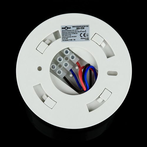 Інфрачервоний датчик руху BIOM IRM-03W max 1200Вт 360°, стельовий, білий | Зображення 2