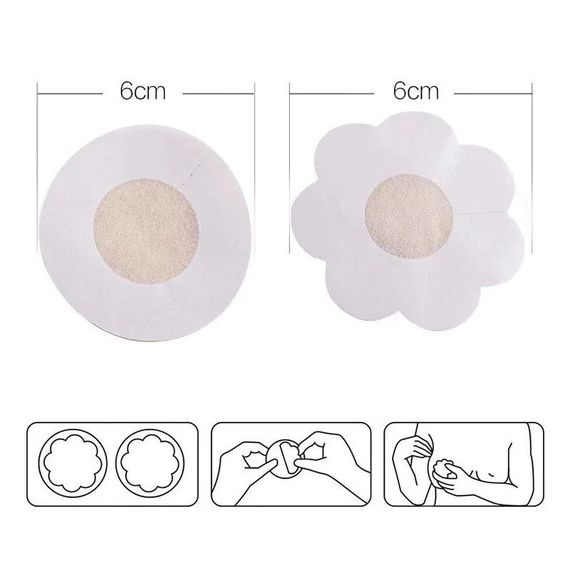 Одноразовые LI2045 на соски для ношения одежды без бюстгальтера 5 шт KS8744 | Зображення 5