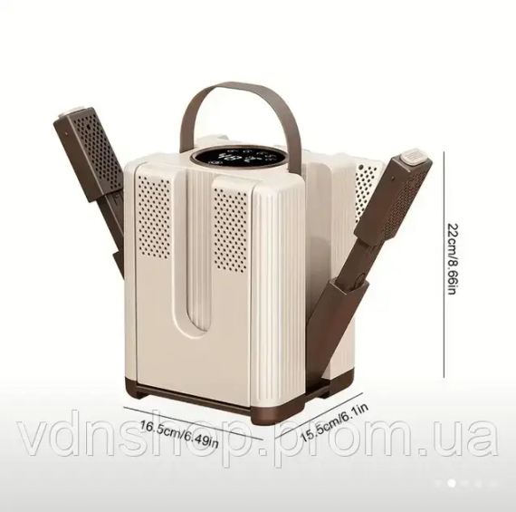 Сушарка для взуття, електросушарка на 3 пари з таймером від 30 до 120 хвилин швидкого сушіння черевиків з ультрафіолетом, | Зображення 3