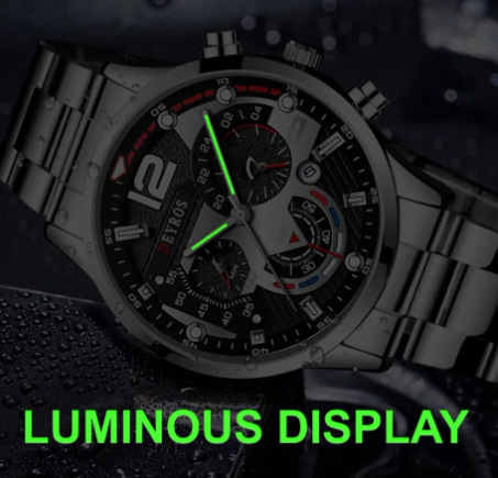 Чоловічий годинник з нержавіючої сталі Reloj Hombre | Зображення 1