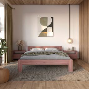 Полуторне дерев'яне ліжко Mebigrand Делі Горіх лісовий 120х200 см (MBG-3824)