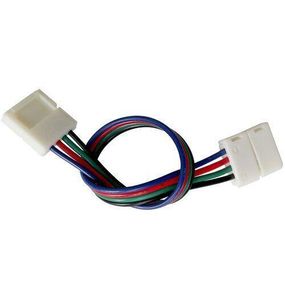 Конектор для свiтлодiодних стрiчок OEM SC-09-SWS-10-4 10mm RGB 2joints wire (дрiт-2 затискача)