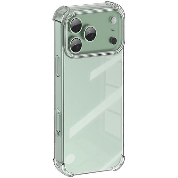 TPU чохол GETMAN Ease logo посилені кути для Apple iPhone 17 Pro Max (6.9") Безбарвний (прозорий) | Зображення 2
