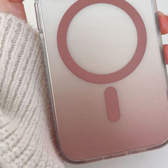 Чехол TPU+PC Shadow with MagSafe для Apple iPhone 16 (6.1") Rose Gold | Зображення 1