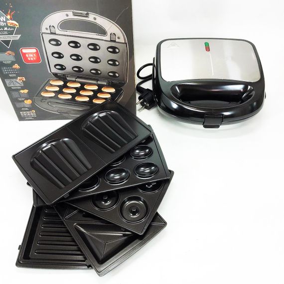 Бутербродница электрическая, Мультипекарь мультимейкер, Прижимная электробутербродница UM-45 | Зображення 6