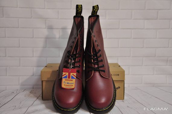 Ботинки Dr.Martens 1460 (Бордовые) Размер 41 42 43 44 45 | Зображення 6
