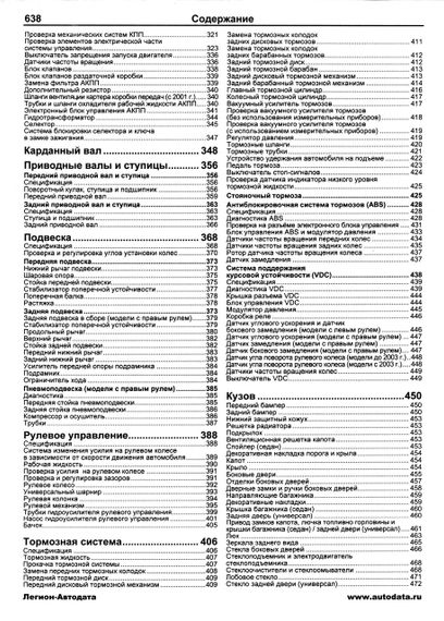 Subaru Legacy / Outback / B4 / Wagon / Lancaster. Посібник з ремонту й експлуатації. | Зображення 7
