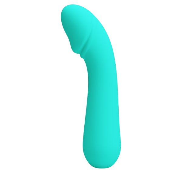 Вібратор для точки G Pretty Love Cetus 12 функцій, бірюзовий, 15 х 3.5 см Sex Aura | Зображення 2