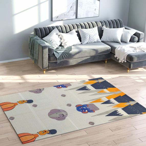 Дитячий складний термокилимок 117см х 177см х 8мм Повітряні кульки - Ведмедики (301) SW-00003031 | Зображення 8