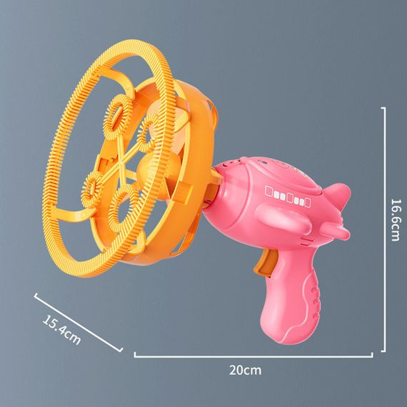 Пистолет для мыльных пузырей H035 Bubble Gun с пропеллером 2in1 + bottle 250ml Pink | Зображення 5