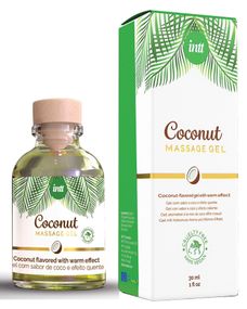 Массажный гель для интимных зон Intt (30 мл) разогревающий, Coconut Vegan