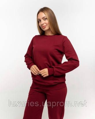 Жіночий світшот українського бренду, теплий жіночий світшот з начосом - 12 кольорів на вибір, зимній світшот