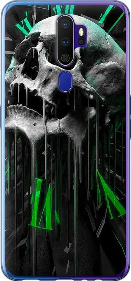 Чехол на Oppo A9 2020 Череп-часы "4100u-1865-17620"