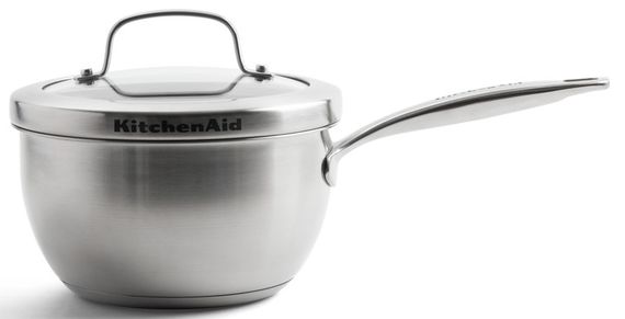 Ковш с крышкой KitchenAid Proline CC005129-001 18 см 2 л серебристый | Зображення 1