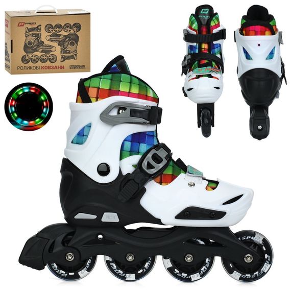 Дитячі розсувні ролики A4158-M-W, розмір 35-38
