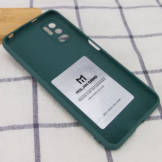 TPU чехол Molan Cano Smooth для Xiaomi Redmi Note 10 5G / Poco M3 Pro Зелений | Зображення 2