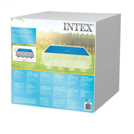 Теплосберегающее покрытие (солярная пленка) для бассейна Intex 28029, 476-234 см | Зображення 1