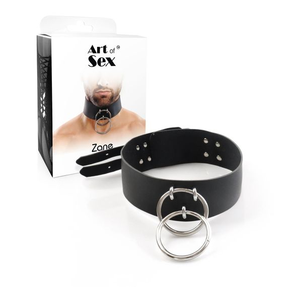 Чоловічий чокер із натуральної шкіри Art of Sex - Zane Collar | Зображення 2