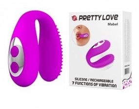 Силіконовий вібростимулятор для оральних ласк Pretty Love Mabel (фіолетовий) Sex Aura