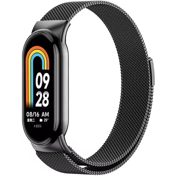 Ремінець Milanese Loop New Design для Xiaomi Mi Band 8/9/10 Black