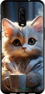 Чохол на OnePlus 6T Білий кіт "5646b-1587-2448"