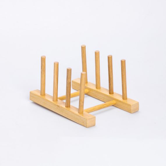 Підставка для тарілок і кришок дерев'яна на кухню 16×12.5×10 (см) HB-40-11 | Зображення 1